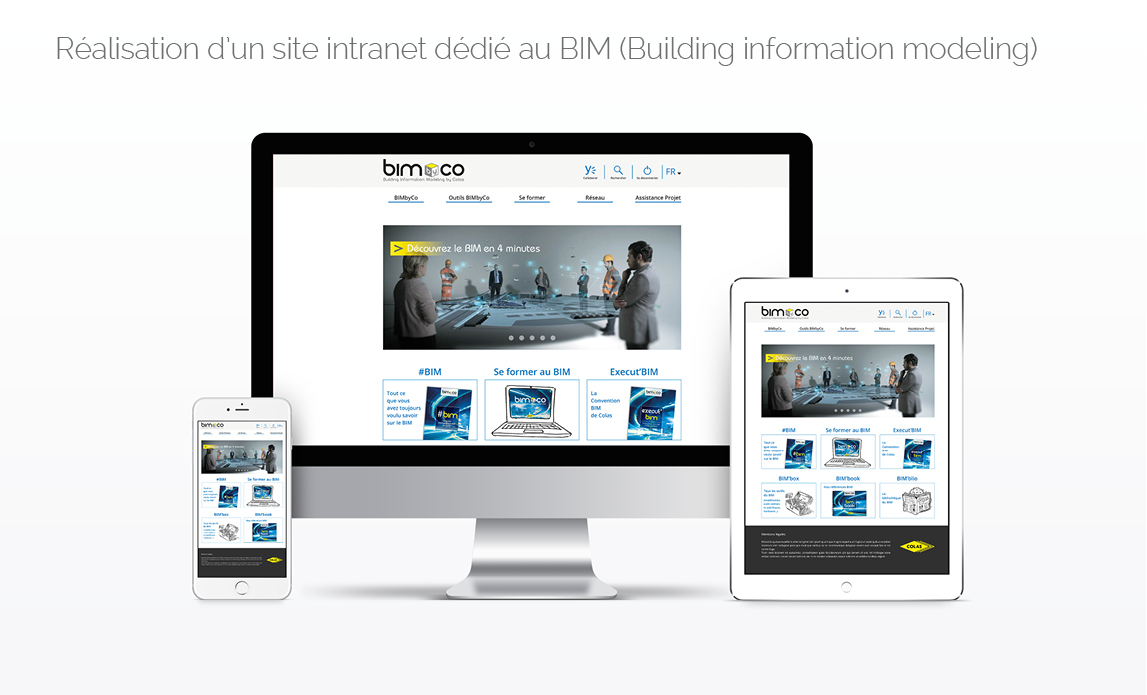 Réalisation d’un site intranet dédié au BIM (Building information modeling)