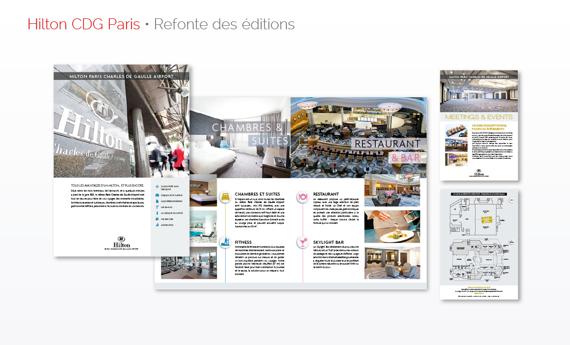 Hilton CDG Paris Refonte des éditions
