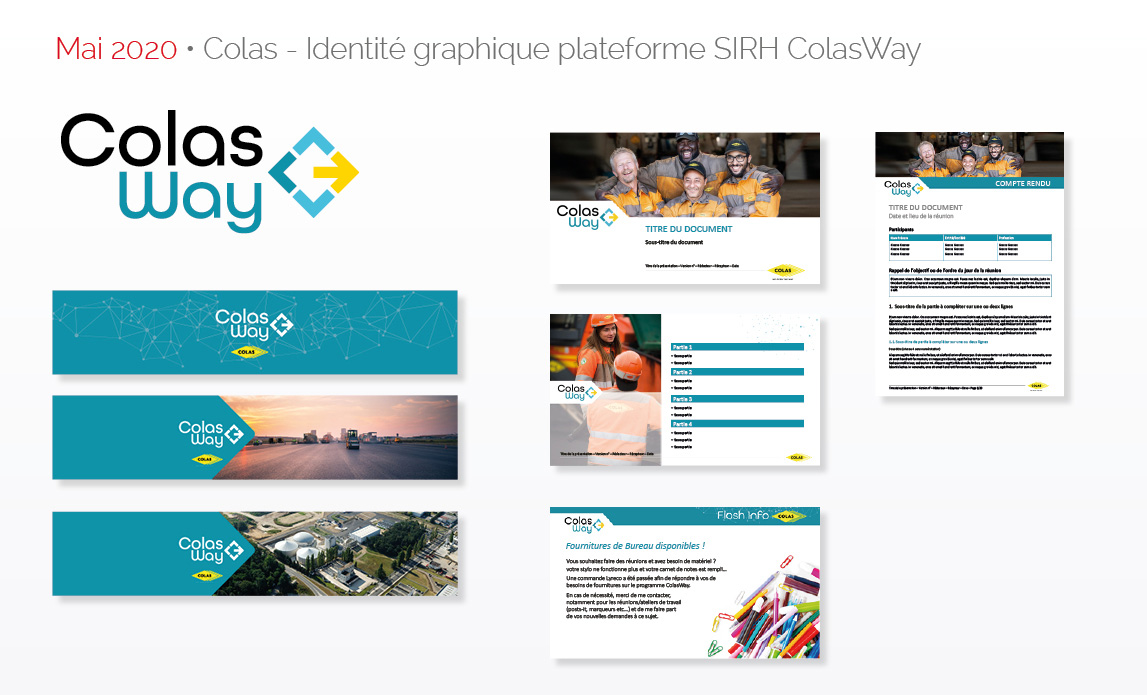 Mai 2020 • Colas - Identité visuelle plateforme SIRH ColasWay 
