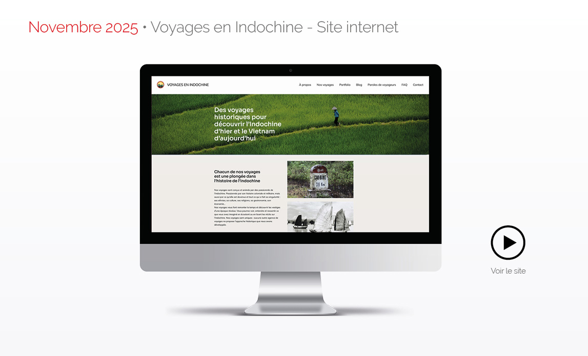 Novembre 2025 • Voyages en Indochine - Site internet